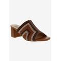 Wide Width Women's Faint Mule by Bellini in Tan Black Woven (Size 9 W)