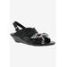 Wide Width Women's Lady Sandal by Bellini in Black Smooth (Size 12 W)