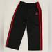 Adidas Bottoms | Adidas Boys Black Pants Red Stripes Size 3t | Color: Black/Red | Size: 3tg