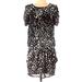 Zara Dresses | 0147 Zara Drop Waist Polka Dot Dress Sz S | Color: Black/White | Size: S