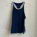 Adidas Tops | Adidas Climalite Navy Tank White Trim And Accents Size M Tennis Or Workout Top | Color: Blue/White | Size: M