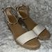 Anthropologie Shoes | Maypol Anthropologie Rockstud Wedges Size 41 (9.5-10) | Color: Cream/White | Size: 9.5