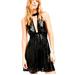 Free People Dresses | Free People Film Noir Black Sequent, Mini Dress, Size 2 | Color: Black/Silver | Size: 2