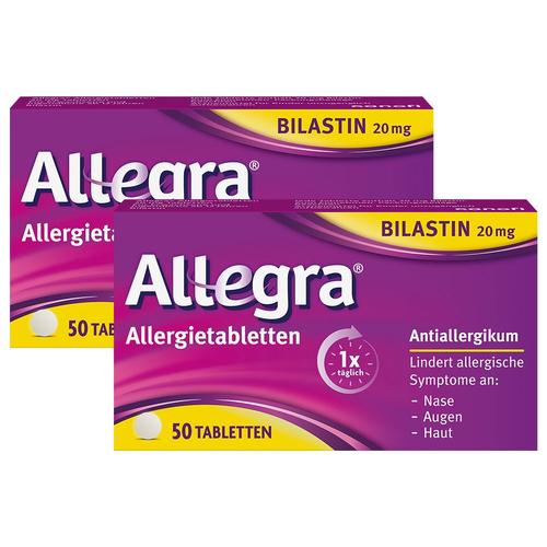 Allegra Allergietabletten 20 mg Tabletten Doppelpack 2x50 St
