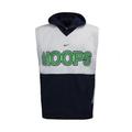 Nike HOOPS Logo Sleeveless Navy Blue White Mens Hooded Vest 137685 451 Cotton - Size Large