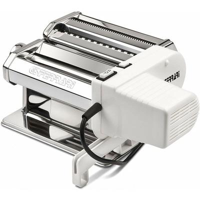 Nudelmaschine mit Motor und Zubehör.