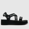 Tommy Jeans flatform sandals in black