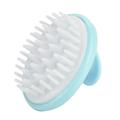 Hair Scalp Massager Soft Manual Head Scalp Massage Brush Waterproof Hair Scalp Scrubber Body Stress Fatigue Relief Massager Strengthen Hair Root Nourish the Scalp(green)