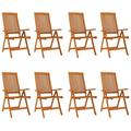 vidaXL Patio Folding Chairs Camping Garden Lawn Chair Solid Wood Eucalyptus