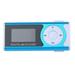 Walmeck Portable MP3 Music Player Metal MP3 Player with LCD Screen Support TF Memory MP3WMA Audio Format Blue