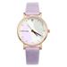 Girls Watch Faux Leather Strap Quartz Wrist Watch Cartoon Cat Pattern Watch