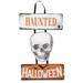 Halloween Haunted Halloween Skull Wall Signs 10x14-in.