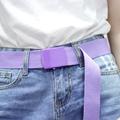 STEADY Men Women Automatic Fashion Nylon Belt Buckle Fans Canvas Belt