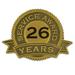 PinMart s 26 Year of Service Award Lapel Pin - 1 Piece