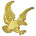 PinMart s Gold Plated Falcons Mascot Chenille Sports Lapel Pin
