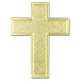 PinMart s Traditional Gold Cross Religious Lapel Pin - Great Unisex Communion Gift for Teens or Hat Pins for Adults