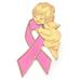 PinMart s Breast Cancer Awareness Pink Ribbon Angel Enamel Lapel Pin