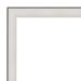 Amanti Art Beveled Bathroom Wall Mirror - Imperial Frame Imperial White Outer Size: 33 x 27 in White