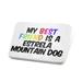 Porcelein Pin My best Friend a Estrela Mountain Dog from Portugal Lapel Badge â€“ NEONBLOND