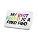 Porcelein Pin My best Friend a Paso Fino Horse Lapel Badge â€“ NEONBLOND