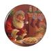 Christmas Holiday Santa Milk and Cookies Pinback Button Pin