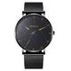 Gifts for Him Feledorashia Watch for Men Valentine s Day Gifts Men s Quartz Pin Buckle Watch With Mesh Strap Color Pointer Colorful Scale Clearance