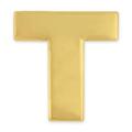 PinMart s Gold Plated Alphabet Letter T Lapel Pin