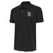 Men's Antigua Charcoal San Diego Padres Metallic Tribute Polo