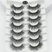 Pjtewawe Eyelashes False Eyelashes Lashes 5 Pairs Soft Lashes 3D 6D Volume Fluffy Frihappy Eyelashes Packs