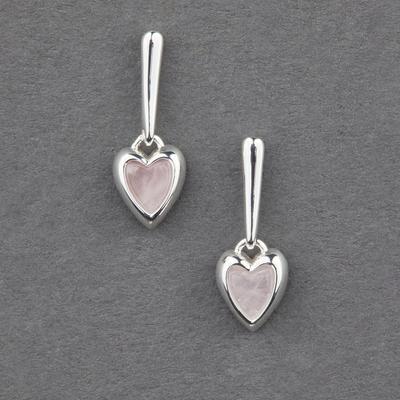 Lucky Brand Sterling Rose Quartz Drop Earring - Wo...