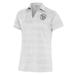 Women's Antigua White Milwaukee Brewers Brushed Metallic Compass Polo