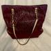 Michael Kors Bags | Michael Kors Embossed Leather Tote Bag Maroon Burgundy | Color: Purple/Red | Size: Os