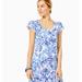 Lilly Pulitzer Dresses | Lilly Pulitzer Nwot Bridgitte Dress In Resort White Don't Be Jelly | Color: Blue/White | Size: M