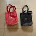 Lululemon Athletica Bags | Bundle Of 2 Lululemon Shopping Bags Size Small Black And Red Color | Color: Black/Red | Size: Os