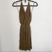 Gucci Dresses | Gucci By Tom Ford Brown Stretch Knit Ribbed Plisse Halter Dress Xs S Italy | Color: Brown | Size: S