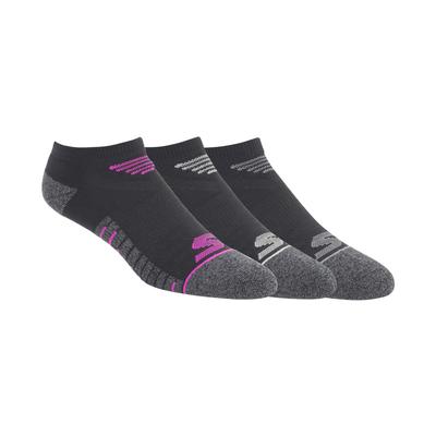 Skechers Women's 3 Pack No Show Microfiber Socks | Size Medium | Black | Spandex/Nylon