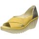 Fly London Women's YOMA307FLY Sandal, Bumblebee/Gold, 6 UK