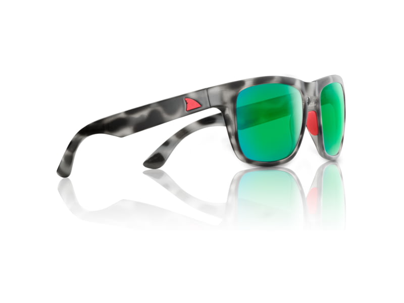 Redfin Polarized Tybee Sunglasses Black Tortoise Frame Mangrove Green Polarized Lens One Size 1106