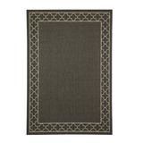 Suzanne Kasler Quatrefoil Border Indoor/Outdoor Rug - Gray, 2'7" x 8'2" Runner - Ballard Designs Gray 2'7" x 8'2" Runner - Ballard Designs