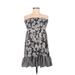 Fun & Flirt Casual Dress - A-Line: Gray Dresses - Women's Size Medium