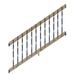 ProWood 6 Ft. Wood Stair Railing Kit w/ Aluminum Contour Balusters Wood in Brown | 33.08 H x 69.63 W x 1.56 D in | Wayfair 447177