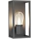 Lucande - Outdoor Wall Light Irmgart dimmable (modern) in Black made of Aluminium (1 light source, E14) from graphite