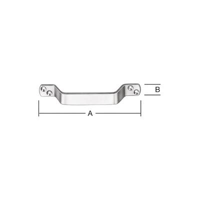 Handgriff L.160mm B.20mm V2A Löcher 4 - 10193160 - Vormann