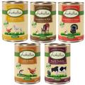 12x400g lot volaille, lapin, lapin de garenne, cœurs de dinde, bœuf Lukullus - Nourriture pour chien