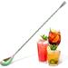 Zulay Kitchen Premium 12 Inch Stainless Steel Cocktail Spoon Stainless Steel in Gray | 12 H x 1.2 W x 0.6 D in | Wayfair Z-CCKTL-SPN-MLTCLRD