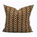 Union Rustic Jofiel 100% Cotton Throw Square Pillow Cover Cotton in White/Brown | 17.5 H x 17.5 W in | Wayfair 834124F77D1E420990376BE1C51BFA60