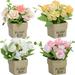 Primrue Canales Roses Floral Arrangement in Pot, Ceramic | 8 H x 4 W in | Wayfair 9FE4EA13A4AF442AA94D5A00D5E6EA5E