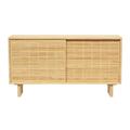 Buffet en bois de pin massif naturel - 120 cm