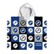 Personalised Millwall Chequered Kids' Hooded Towel - Official Licensed Merchandise
