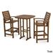 POLYWOOD Signature 3-Piece Outdoor Bar Set with Table, PWS153-1